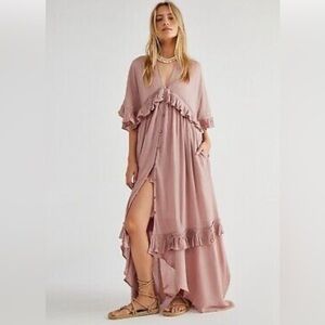 Free people dusty rose maxi dress